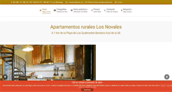 Desktop Screenshot of apartamentoslosnovales.com