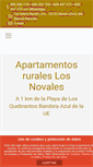 Mobile Screenshot of apartamentoslosnovales.com