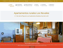 Tablet Screenshot of apartamentoslosnovales.com
